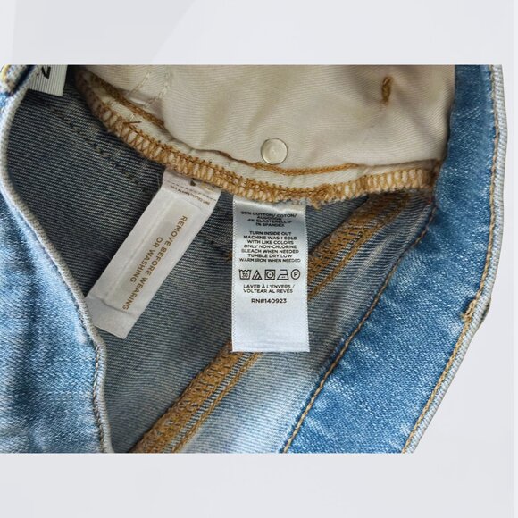 LOFT Modern Skinny Jeans Light Wash Blue Sz 2 Mid Rise Soft Denim Street Style - Picture 7 of 7